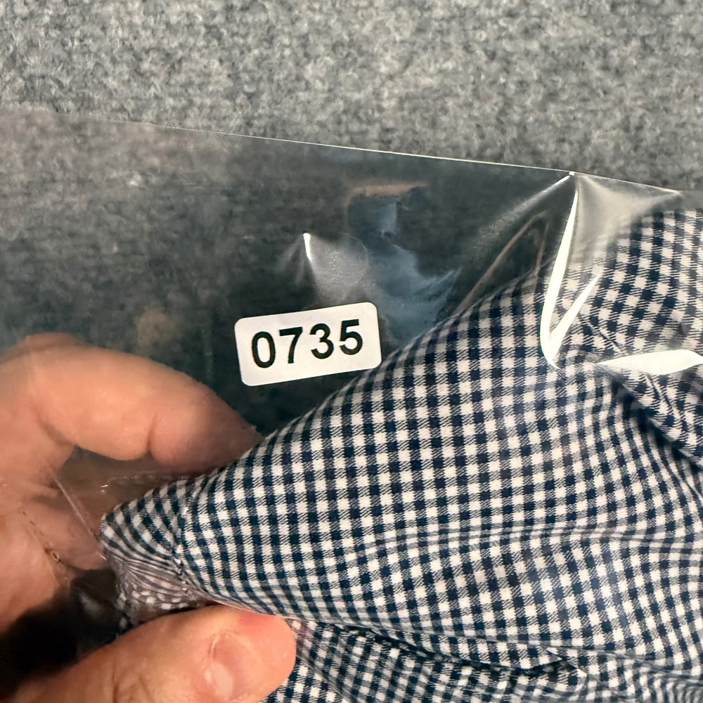 Vineyard Vines OTG Performance Shirt Men's Medium Blue Gingham Cotton Blend - Picture 8 of 8